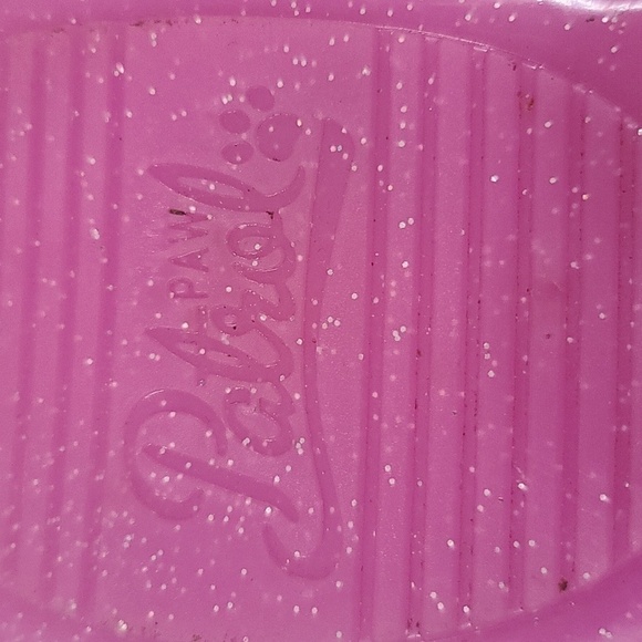 Paw Patrol Girls Shoes Pink Sparkly Silicone Jelly Shoes Size 11 GUC READ - Picture 8 of 10
